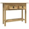 vidaXL Tavolo Console in Pino Messicano Corona Range 93x34,5x73 cm