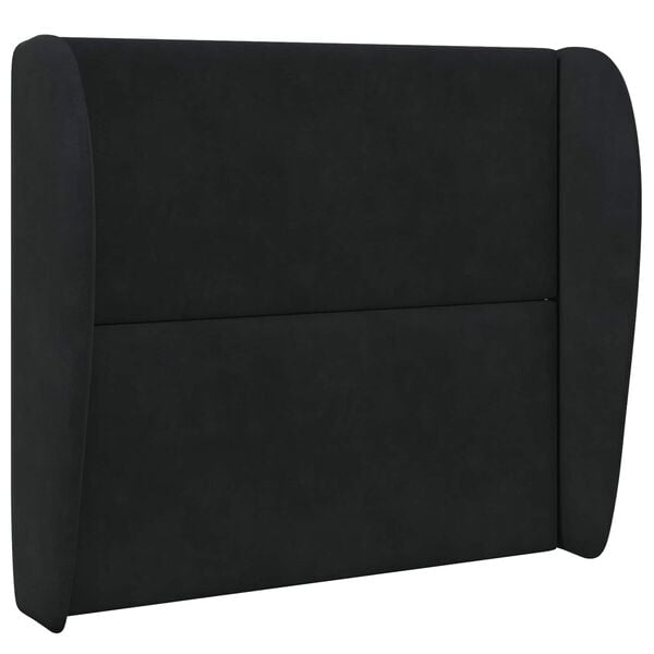 vidaXL Orecchia della Testata Nero 80 x 23 x 6 cm Velluto