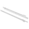 vidaXL Scorrevole per cassetti 2 pcs Bianco 400 mm Acciaio