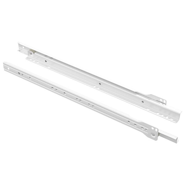 vidaXL Scorrevole per cassetti 2 pcs Bianco 400 mm Acciaio