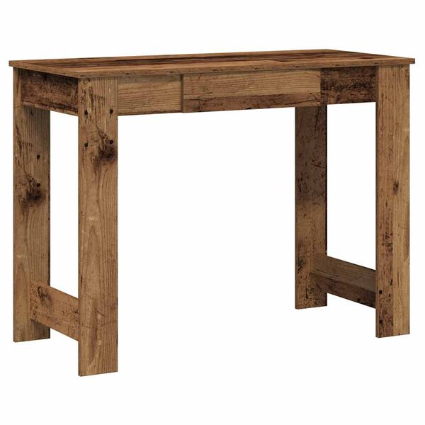 vidaXL Scrivania Legno Vecchio 100x45x75 cm in Legno Multistrato