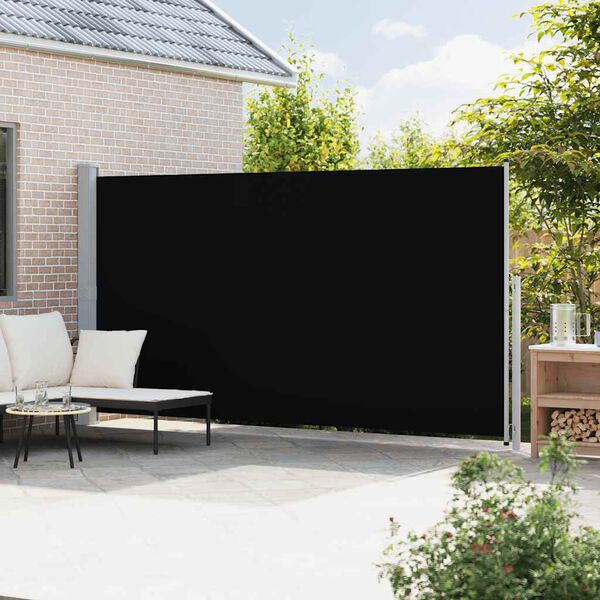 vidaXL Tenda Laterale Retrattile per Patio 200x500 cm Nera