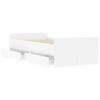 vidaXL Giroletto Bianco con Cassetti 75x190 cm Small Single