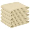 vidaXL Tovaglia da Tavolo 5 pz Rettangolare Bianco Crema 140 x 260 cm