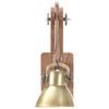 vidaXL Lampada da Parete Stile Industriale Ottone Rotonda E27
