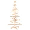 vidaXL Albero di Natale in legno KOTKA 120 cm Legno Massello di Pino