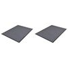 vidaXL Zerbini in PVC 2 pz Grigio 90x60 cm