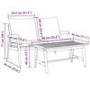 vidaXL Set bistrot 2 pcs Olio Naturale Legno di Acacia Massello