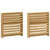 vidaXL Modulo Braccioli 2 pcs Bianco 58,5 x 10 x 61 cm