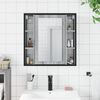 vidaXL Mobile Specchio da Bagno Grigio Sonoma 60x16x60 cm Multistrato