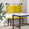 vidaXL Testata appesa Giallo 110 x 55 x 5 cm Velluto