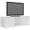 vidaXL Mobile Porta TV Bianco 120x34x37 cm in Legno Multistrato