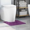 vidaXL Tappeto Antiscivolo per Bagno con Taglio per Toilette Viola