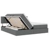 vidaXL Letto con Contenitore Grigio scuro 180 x 200 cm Pelle Sintetica