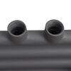 vidaXL Radiatore Centrale Portasciugamano Dritto Grigio 500 x 764 mm