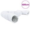 vidaXL Condotto di Ventilazione in Alluminio e PVC 6m &Oslash;15cm