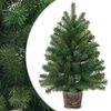 vidaXL Albero di Natale artificiale Verde 75 cm PVC, PE e acciaio