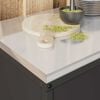 vidaXL Stoccaggio in cucina con porta Nero 90 x 50 x 53 cm Acciaio