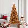 vidaXL Albero di Natale con 300 LED con supporto Oro 180 cm PET