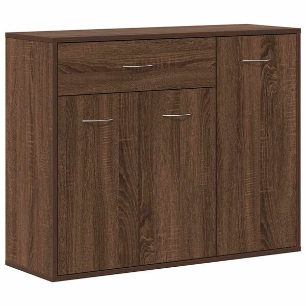 vidaXL Credenza Rovere Marrone 88x30x70 cm in Legno Multistrato