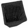 vidaXL Letti Rialzati da Giardino 3 pz in Polyrattan Nero