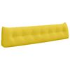 vidaXL Cuscino per Schiena Giallo Chiaro 200 x 24 x 50 cm Tessuto