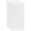 vidaXL Ante a Lamelle 4 pz Bianche 99,3x49,4 cm in Legno di Pino