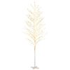 vidaXL Betulla Bianca con LED Bianco Caldo 672 LED 400 cm