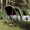 vidaXL Tenda Familiare per 6 Persone Verde Impermeabile