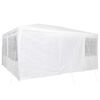 vidaXL Tenda Party Bianco 600 x 400 x 266 cm Polietilene