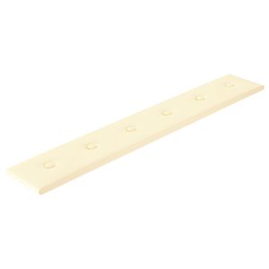 vidaXL Testiera da Parete 12 pz Crema Pelle Sintetica