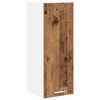 vidaXL Armadio pensile con porta Legno Antico e Bianco 30 x 31 x 80 cm