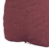 vidaXL Cuscino per Schiena Rosso Vino 60 x 20 x 50 cm Tessuto