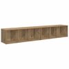 vidaXL Set mobile TV 2 pcs Rovere artigianale 37 x 35 x 107cm