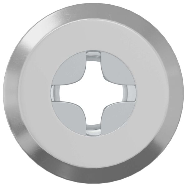 vidaXL Dado a bloccaggio 2 pcs Argento M6 x 15 mm Acciaio