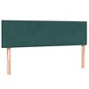 vidaXL Giroletto a Molle con Materasso Verde Scuro 140x220 cm Velluto