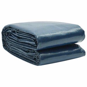 vidaXL Pellicola Galleggiante Solare PE per Piscina 210 cm Nero e Blu