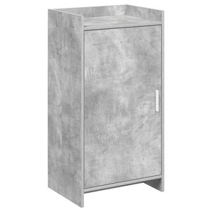 vidaXL Mobile per scarpe con porta Grigio Cemento 48 x 36 x 92 cm