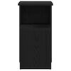 vidaXL Tavolo laterale Rovere Nero 36 x 30 x 56 cm Legno multistrato