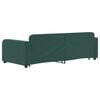 vidaXL Divano Letto con Letto Estraibile Verde Scuro 90x200cm Velluto