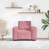 vidaXL Divano Sedia Rosa 100x78x84 cm Velluto