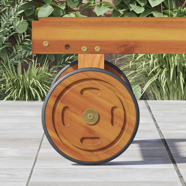 vidaXL Ruote Spaziali con ruota 2 pcs Marrone 20.5 x 20.5 x 2 cm