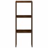 vidaXL Libreria Impilabili Rovere Fumo 30x30x80 cm Legno Multistrato