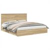 vidaXL Letto con Contenitore con cassetto Rovere Sonoma 180 x 200 cm