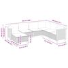 vidaXL Set Divani da Giardino 7 pz con Cuscini Beige in Polyrattan