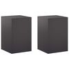 vidaXL Supporto per piante 2 pcs Nero 40 x 40 x 60 cm Acciaio