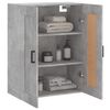 vidaXL Mobile a Parete Grigio Cemento 69,5x34x90 cm Legno Multistrato