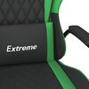 vidaXL Sedia da Gaming Nera e Verde in Similpelle