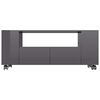 vidaXL Mobile Porta TV Grigio Lucido 120x35x48 cm in Legno Multistrato