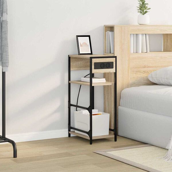 vidaXL Armadio da Notte Rovere Sonoma 40 x 27 x 76 cm